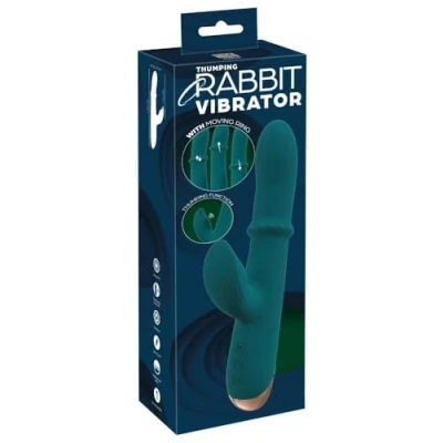 Abbildung von Rabbitvibrator mit Massagering &amp; Klopf Funktion
