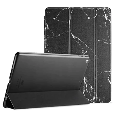 Abbildung von ProCase Hülle für iPad 9.7 Zoll 6. Generation 2018/5. 2017 Modell A1893 A1954 A1822 A1823, Schutzhülle Case Smart Cover 6 / 5 Schwarzer Marmor