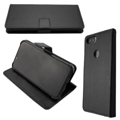Abbildung von caseroxx Handy Hülle Tasche kompatibel mit Gigaset GS195 Bookstyle Case Wallet in schwarz