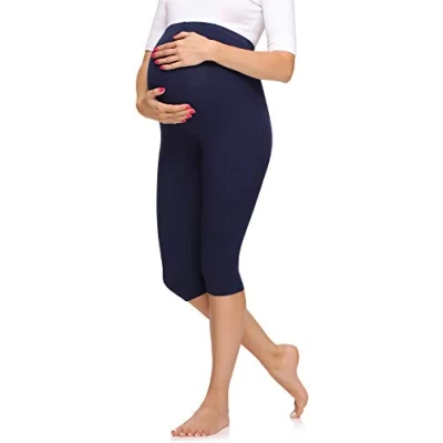 Abbildung von Merry Style Umstandsleggings Damen 3/4 Umstandshose aus Viskose MS10 298 (1 tlg) elastischer Bund