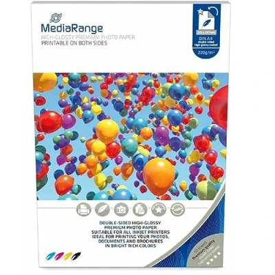 Abbildung von Mediarange Fotopapier 50 Blatt DIN A4 high glossy glänzend beidseitig 220 g/m²