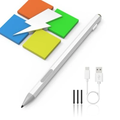Abbildung von Surface Stylus Stift Magnetischer Pen für Microsoft 4096 Druck Tilt &amp; Palm Rejection Pencil Pro 11/10/9/8/X/7/6/5/4/3, Go 4/3/2/1/Laptop/Studio/Book