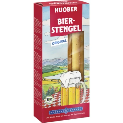 Abbildung von HUOBER Bio Bierstengel, knusprige Gebäckstangen mit Kümmel, 100 g