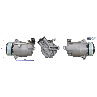 Abbildung von ELSTOCK 51 0247 Kompressor PAG 46 R 134a mit Dichtungen OPEL: Astra H Caravan, Zafira B, Schrägheck