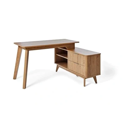 Abbildung von Jahnke Eckschreibtisch &quot;WAVE C 150 E&quot;, (1 St.), Eckschreibtisch, Fronten in Wellendesign, wechselseitig montierbar