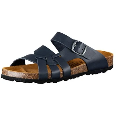 Abbildung von LICO Flora Pantolette flach, Damen, Größe: 38, Marine Schuhe