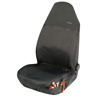 Abbildung von WALSER Outdoor Sports 12132 Sitzschoner vorne schwarz AUDI: A6 C5 Limousine, A4 B9 Avant, FIAT: Doblo II Kasten / Kombi