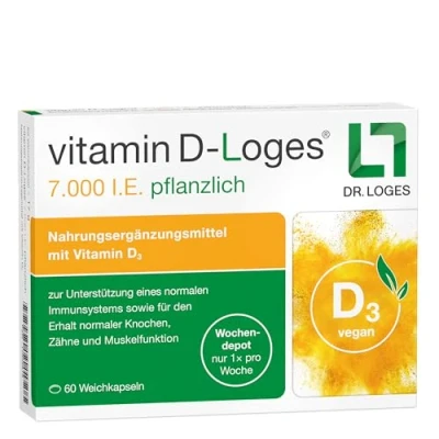 Abbildung von Vitamin D loges 7.000 I.e. Pflanzlich Wochendepot 60 St