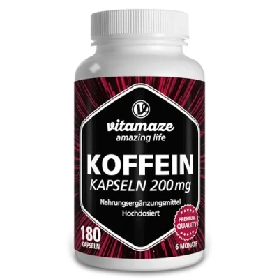 Abbildung von Koffein 200mg hochdosiert 180 St
