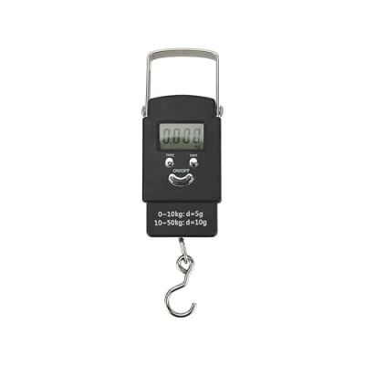 Abbildung von Kleine Hakenskala, Hängewaage, Tragkraft bis zu 50 kg/110 lb, Portable Digitale Waage, Anzeige/Tara/Datenhaltefunktion, 4 Einheiten (kg/lb/oz/jin), Kofferwaage, HDWR wagPRO H50C