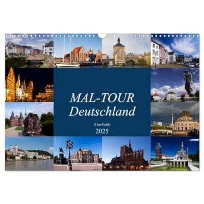 Abbildung von MAL TOUR Deutschland (Wandkalender 2025 DIN A3 quer), CALVENDO Monatskalender