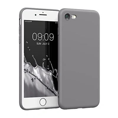 Abbildung von kwmobile Handyhülle kompatibel mit Apple iPhone SE (2022) / (2020) 8 7 Hülle Handy Case aus weichem Silikon in Stone Dust