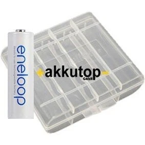Abbildung von Sanyo eneloop Akku Micro AAA HR 4UTG 800mAh 4er Pack + Akkubox