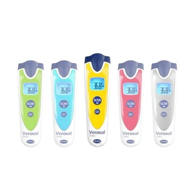 Abbildung von Veroval baby Infrarot Thermometer Gelb, Berührungslose und Geräuschlose Messung, Körpertemperatur, Objekttemperatur, Umgebungstemperatur, schnelle einfache Handhabung