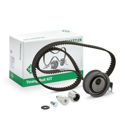 Abbildung von INA 530 0170 10 Zahnriemensatz 150 ohne Spanndämpfer, Spannrolle AUDI: A4 B5 Avant, A3 Schrägheck, A6 C5 VOLKSWAGEN: Golf 4 Schrägheck