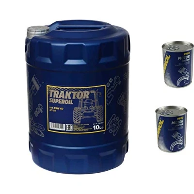 Abbildung von 10L Motoröl MANNOL Traktor Superoil 15W 40 2xMotor Doctor