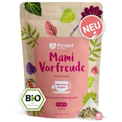 Abbildung von Mami Vorfreude BIO Schwangerschaftstee für die gesamte Schwangerschaft von PregniVital® 30 g