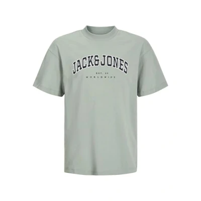 Abbildung von Jack &amp; Jones Junior Jjecaleb Varsity NOOS Tshirt print für Kinder, Größe: 152, Iceberg green
