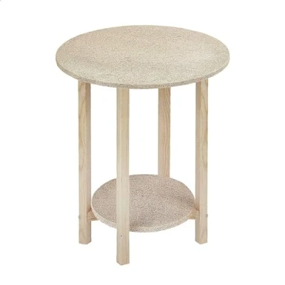 Abbildung von WELL HOME MOBILIARIO &amp; DECORACIÓN Runder Gazte Tisch Bahre, Holz, 40 x 75 cm