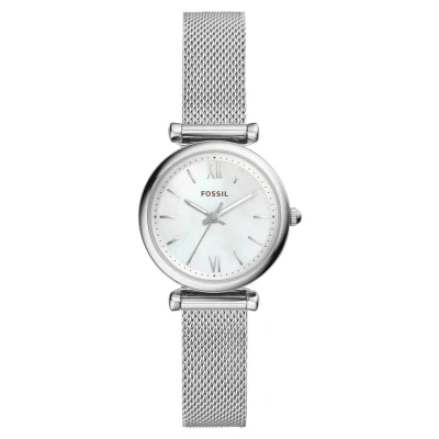 Abbildung von Fossil Carlie Uhr silvercoloured, Damen, Größe: One Size, Silver coloured