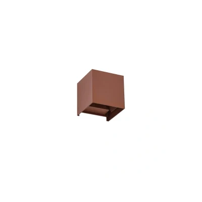 Abbildung von Lindby LED Außenwandleuchte Nivar, 10 cm, rostbraun, Metall
