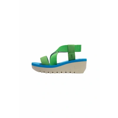 Abbildung von Fly London Plateausandalette pistachio azurre, Damen, Größe: 40, azurre Schuhe