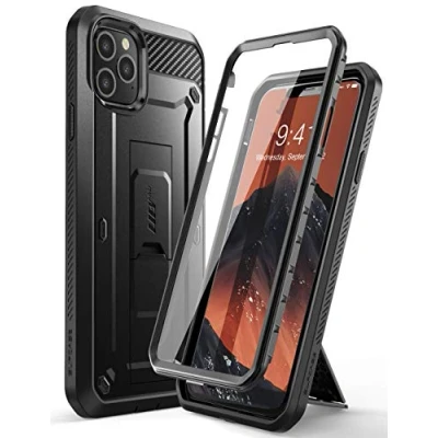 Abbildung von SUPCASE iPhone 11 Pro Max Hülle 360 Grad Handyhülle Outdoor Case Bumper Schutzhülle Full Cover [Unicorn Beetle Pro] mit Integriertem Displayschutz und Gürtelclip 6.5 Zoll 2019 Ausgabe (Schwarz)