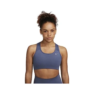 Abbildung von Nike Damen Df Swsh Nonpded Bra T Shirt, Diffused Blue/White, XL