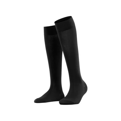 Abbildung von Falke Cotton Touch Business &amp; Casual Kniestrümpfe, Damen, Größe: 35 38, Black