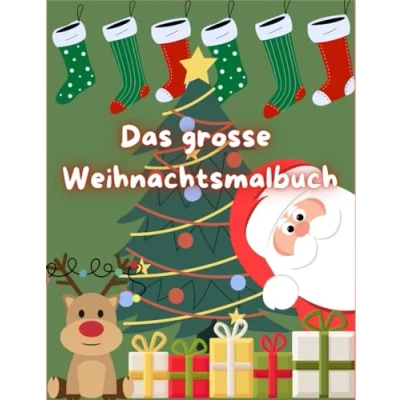 Abbildung von Das grosse Weihnachtsmalbuch: Weihnachtlicher Ausmal Spass für Kinder ab 4 Jahre (Schöne Malbücher Kids, Band 1)