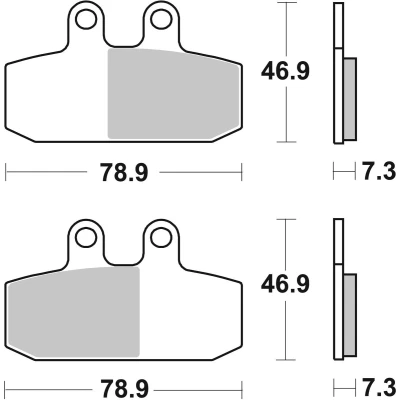 Abbildung von TRW Sinter Maxi Scooter MCB749SRM Bremsbelagsatz