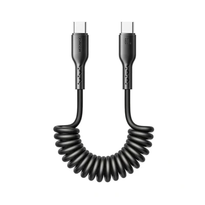 Abbildung von Schnellladekabel für Auto Typ C auf Easy Travel Serie 60W 1,5m, gewickelt (schwarz)