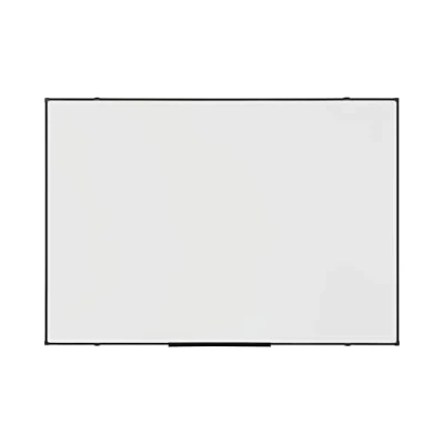 Abbildung von BoardsPlus Economy Magnetisches Whiteboard, 104,3 x 73 cm mit lackierter, trocken abwischbarer Stahloberfläche und Rahmen aus schwarzer Tech Legierung