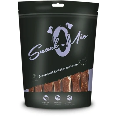 Abbildung von SnackOMio Premium Kausnack für Hunde Schmackhafte Kaninchen Kauknochen, 120g, (1 x 0,12kg)