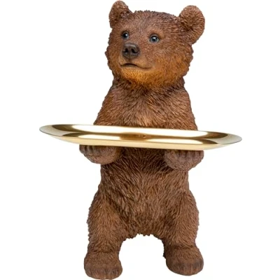 Abbildung von Kare Design Figur Butler Standing Bear, Braun, Bär, Ablage, Deko, Geschenkartikel, Artikelhöhe 35cm