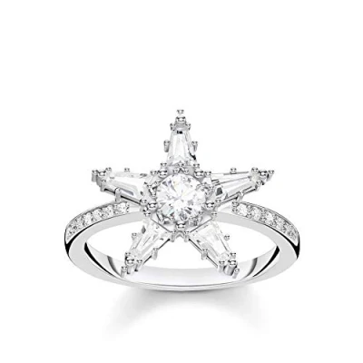 Abbildung von Thomas Sabo TR2271 051 14 Silber Damen Ring Stern Groß