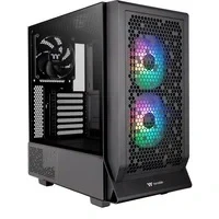 Abbildung von Thermaltake Ceres 330 TG ARGB Mid Tower Chassis Project Stealth &amp; BTF Compatible Black