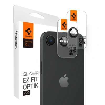 Abbildung von Apple iPhone 16e Panzerglas Spigen Glas.tR EZFit Optik Lens Protector 2 Pack Linsen Protektor 2er