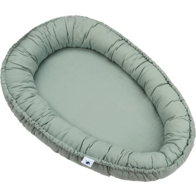 Abbildung von Julius Zöllner Kuschelnest &quot;NIDO, Musselin grün&quot;, Made in Germany