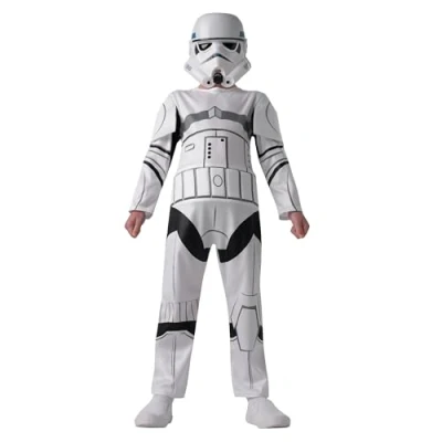 Abbildung von Rubie&#039;s Kostüm Star Wars Stormtrooper Basic für Kinder, Leichter Overall und Maske der ikonischen Truppen
