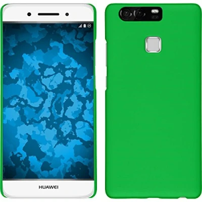 Abbildung von PhoneNatic case kompatibel mit Huawei P9 Hülle grün gummiert Hard Cover