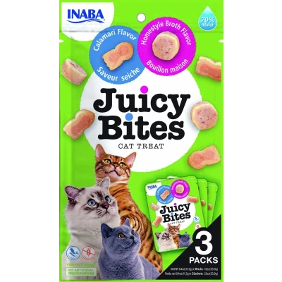 Abbildung von Inaba Juicy Bites Katzensnack Homestyle Broth und Tintenfisch