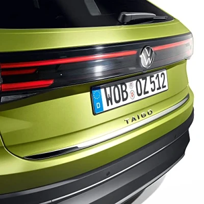 Abbildung von Volkswagen 2G7071360 Stylingleiste Türkantenschoner Schutzleiste Heckklappe Chrom Optik Kantenschutz, Silber