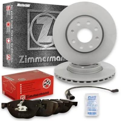 Abbildung von ZIMMERMANN Bremsscheiben Ø324mm + Bremsbeläge vorne Bremsenkit Komplettset