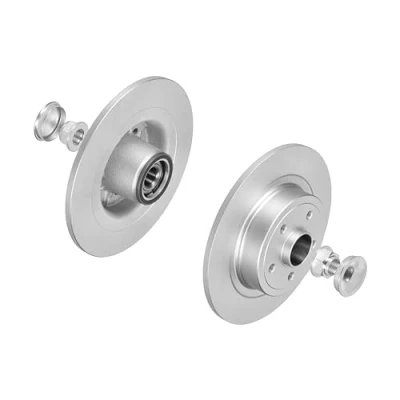Abbildung von f.becker_line Bremsscheiben 001 Hinten Rechts Links passend für RENAULT Clio III Megane
