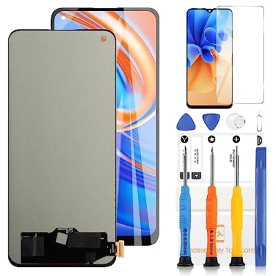 Abbildung von LADYSON LCD Bildschirm für Oppo Reno 8 Lite 5G CPH2343 Display Touchscreen Digitizer Ersatzset mit Werkzeug (Schwarz 6,43 Zoll)