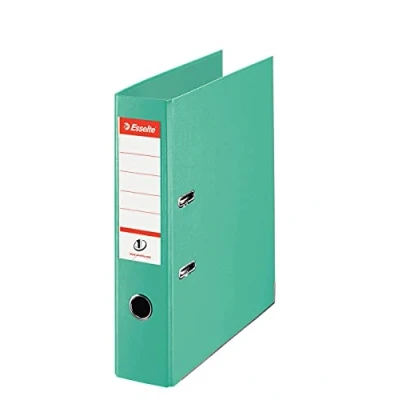 Abbildung von Esselte Ordner, A4, 10er Pack, 75 mm Rückenbreite, Kunststoff, hellgrün, 811312