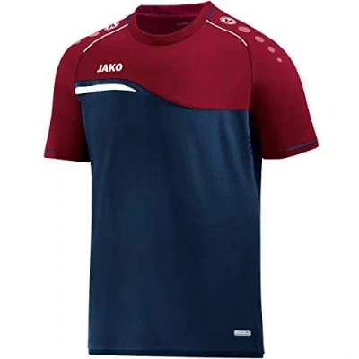 Abbildung von JAKO Kinder T shirt Competition 2.0, marine/dunkelrot, 140, 6118