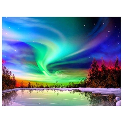 Abbildung von Yingxin34 Puzzle 3000 Teile für Erwachsene Bunter Himmel Wanddekoration, Puzzle, Teile, 48.03x31.88 Zoll (122 x 81cm)