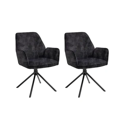 Abbildung von byLIVING Esszimmerstuhl &quot;Blair&quot;, (Set), 2 St., Luxus Microfaser Vintage, 2er Set, 360 Grad drehbar, gemütlicher Sessel, verschiedenen Stoffe